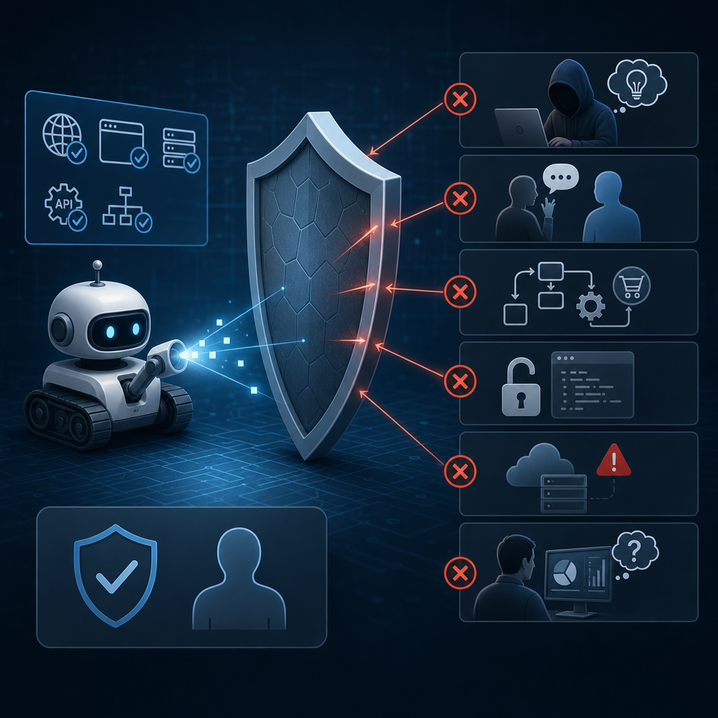 Illustration of automated pentesting limitations in cybersecurity