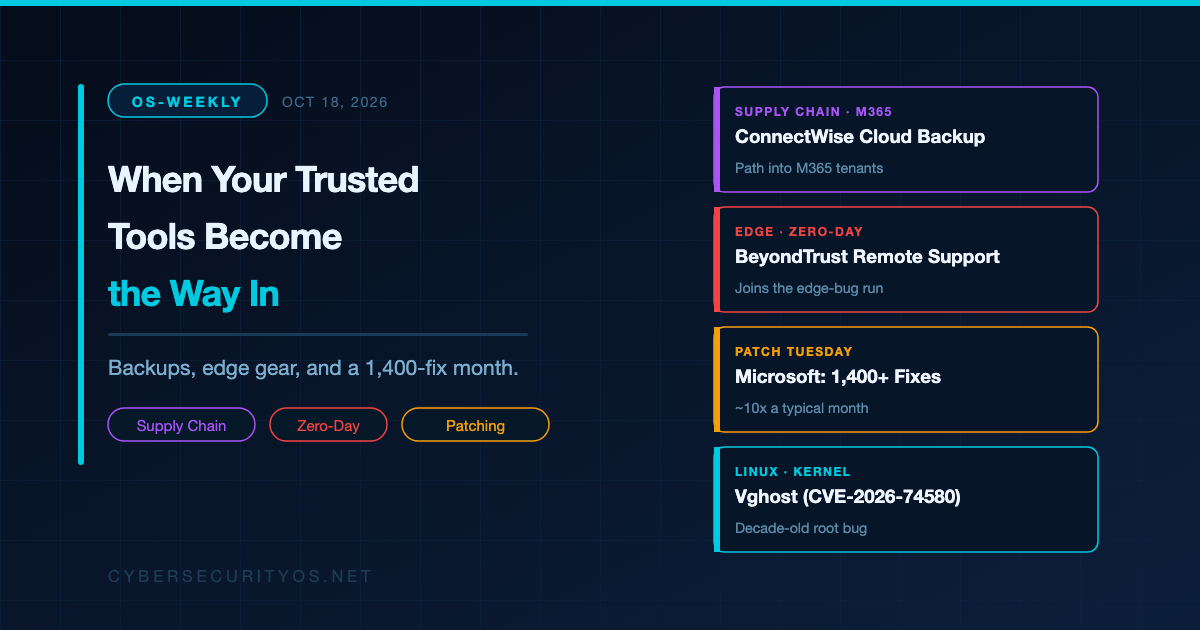 OS Weekly: When Your Trusted Tools Become the Way In