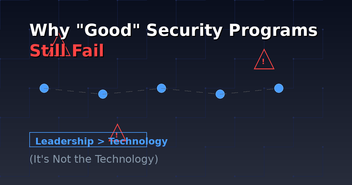 image from Why “Good” Security Programs Still Fail (It’s Not the Technology)